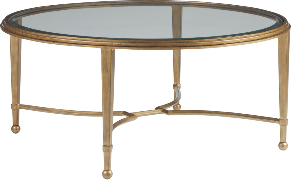 Sangiovese Round Cocktail Table   Transitional   Coffee Tables   by HedgeApple  Houzz