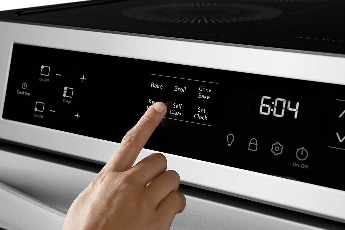 Frigidaire ADA 30-Inch Front Control Induction Range with Convection Bake in Stainless Steel