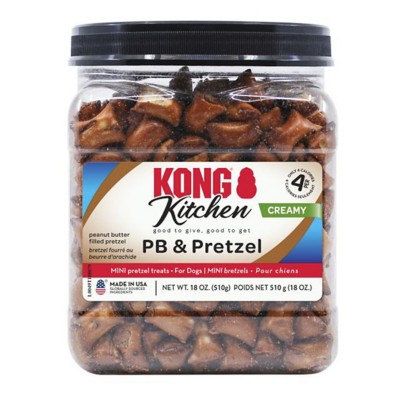 KONG Kitchen Creamy PB and Pretzel Dog Treats