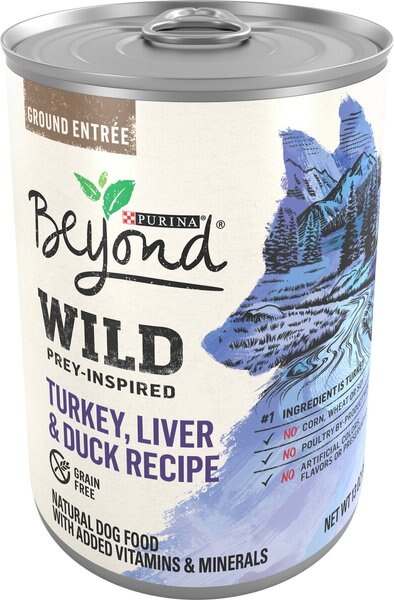 Purina Beyond Wild Prey-Inspired Turkey， Liver and Duck Recipe Canned Dog Food