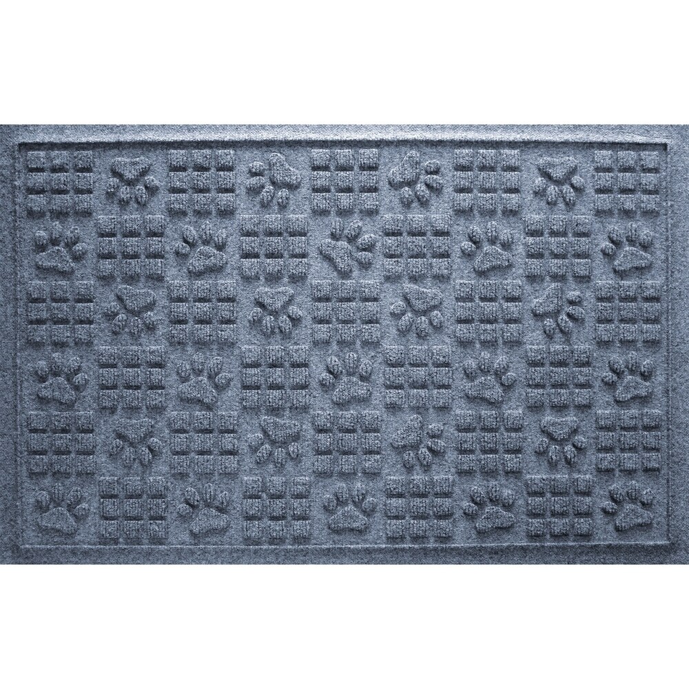 Aqua Shield Dog Paw Squares 2x3 foot PET Fiber Doormat
