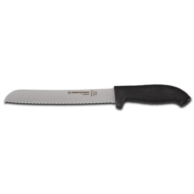 Dexter Russell Sg162 8scb pcp Sofgrip Black 8 In Scalloped Bread Knife