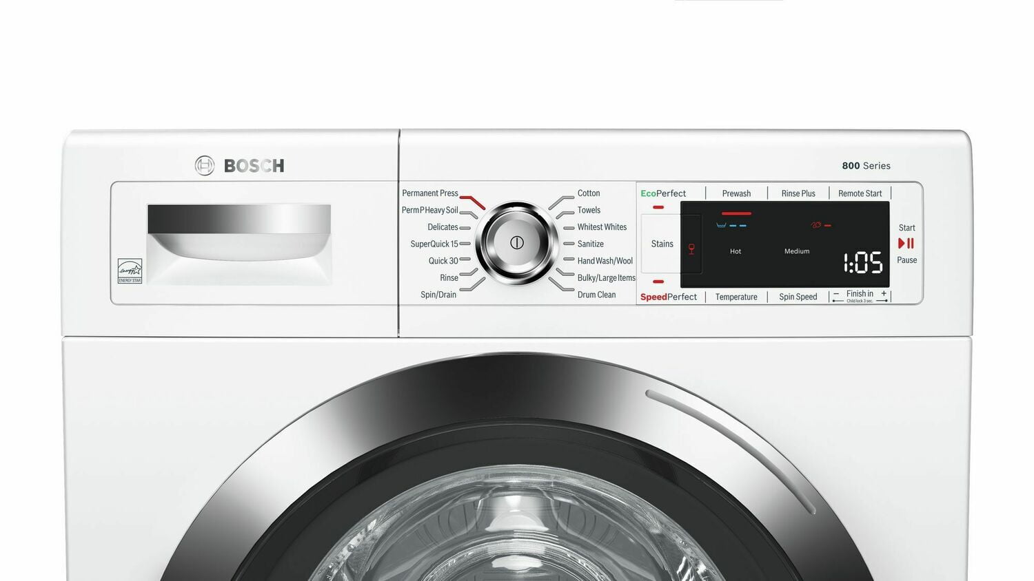 Bosch WAW285H2UC 800 Series Compact Washer 24'' 1400 Rpm Waw285H2Uc