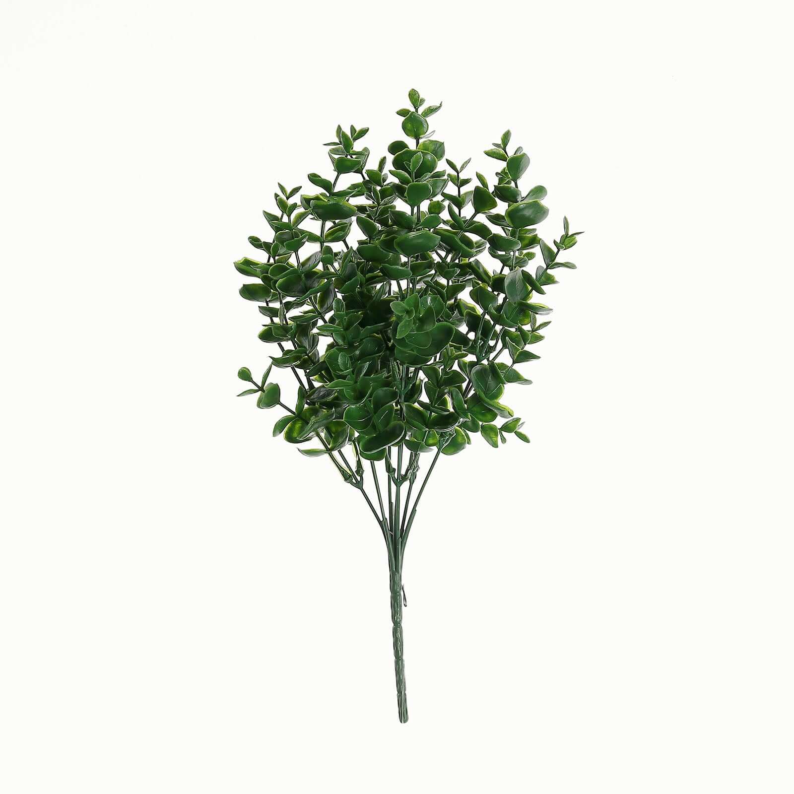 3 Stems Artificial Eucalyptus Bush, Faux Greenery Bouquet Plants 13