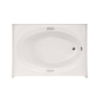 Hydro Systems Sonoma 60 in. Acrylic Rectangular Drop-in Non-Whirlpool Bathtub in White SON6042ATOW