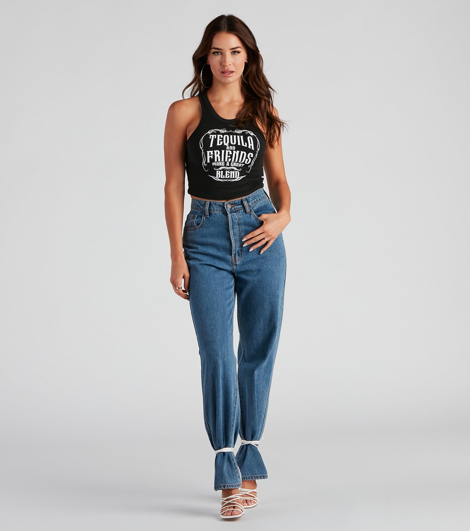 Take A Shot Tequila Graphic Tank Top