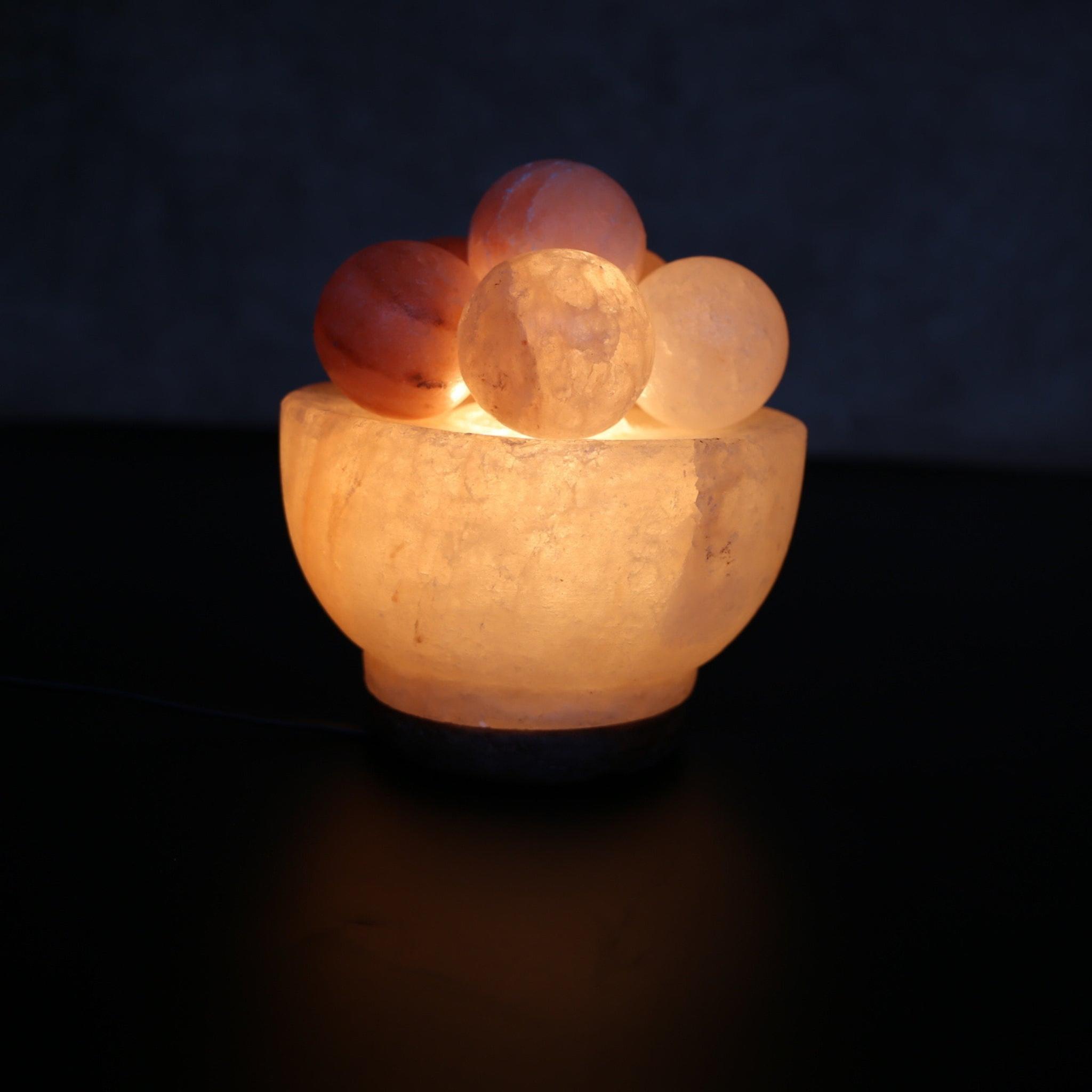 Himalayan salt lamp fire bowl - balls