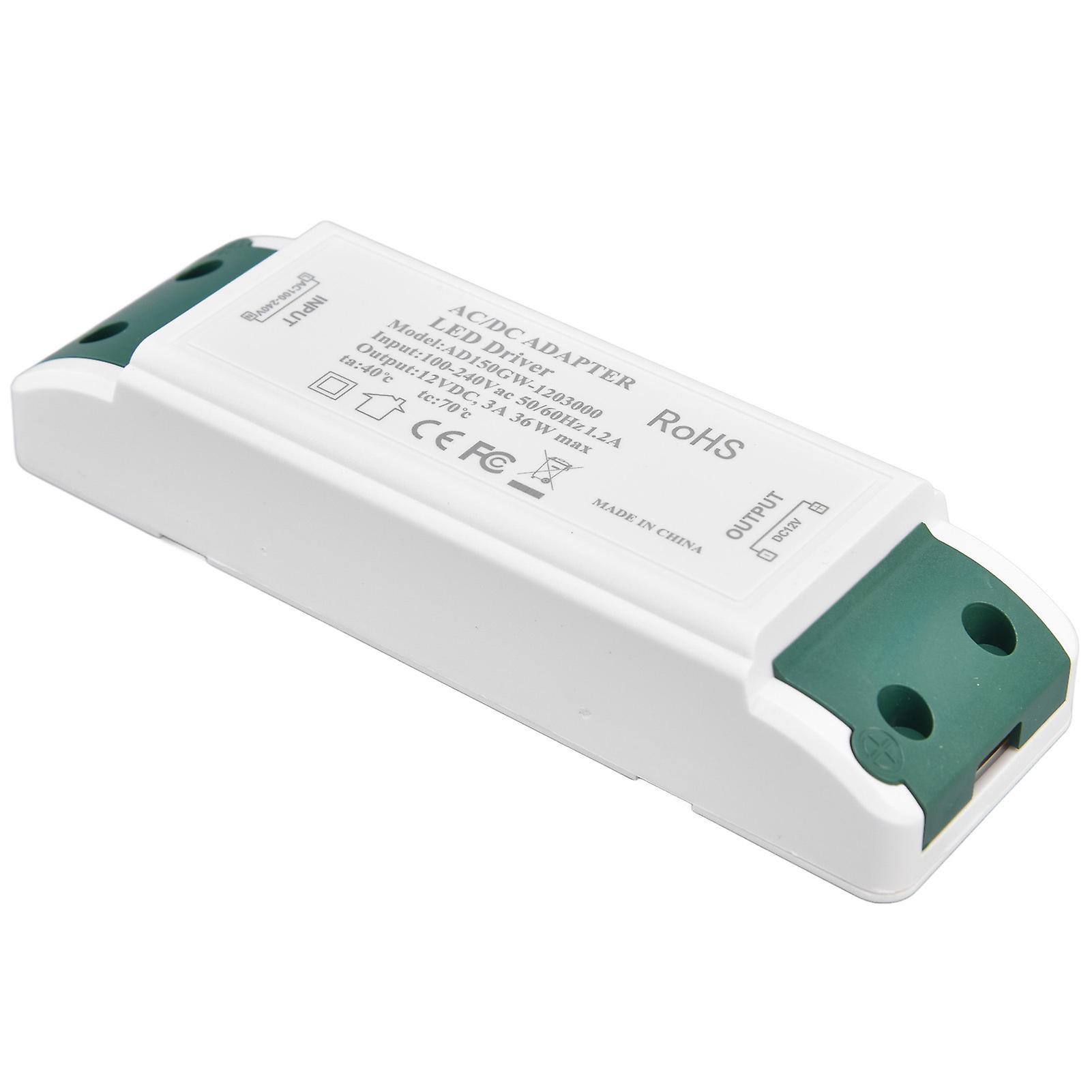 Led Power Driver 12v Dc 36w 3a Constant Current Voltage Adapter Led Driver 100-240v