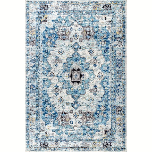 Modern Persian Boho Vintage Medallion Area Rug Jonathan Y