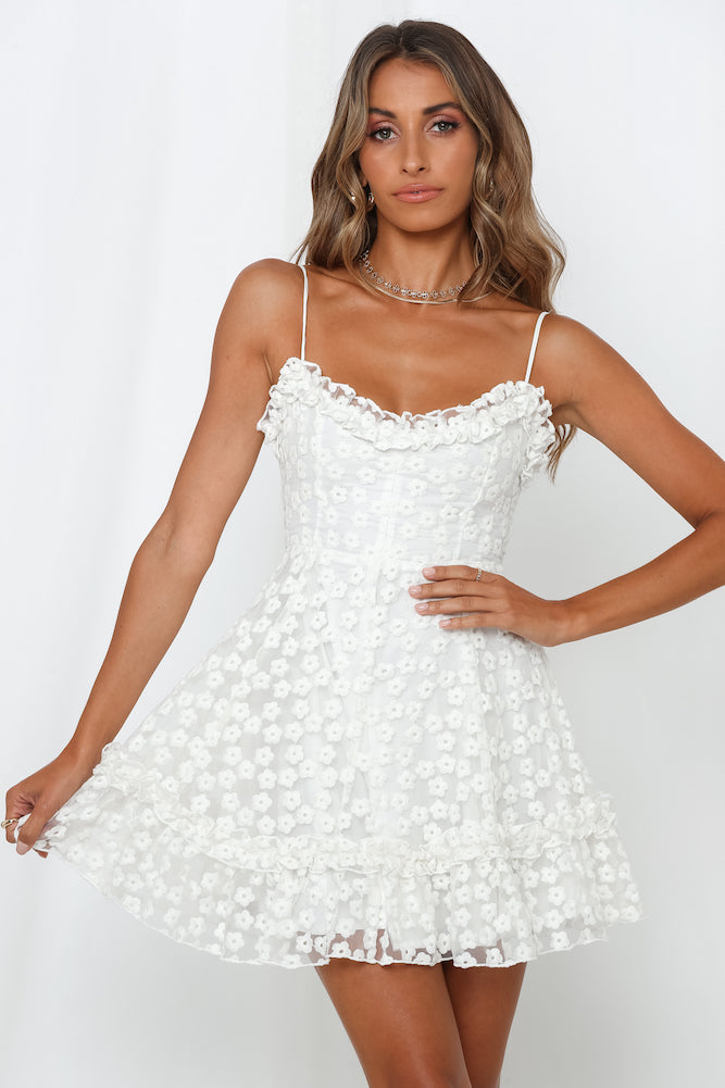 United Hearts Dress White