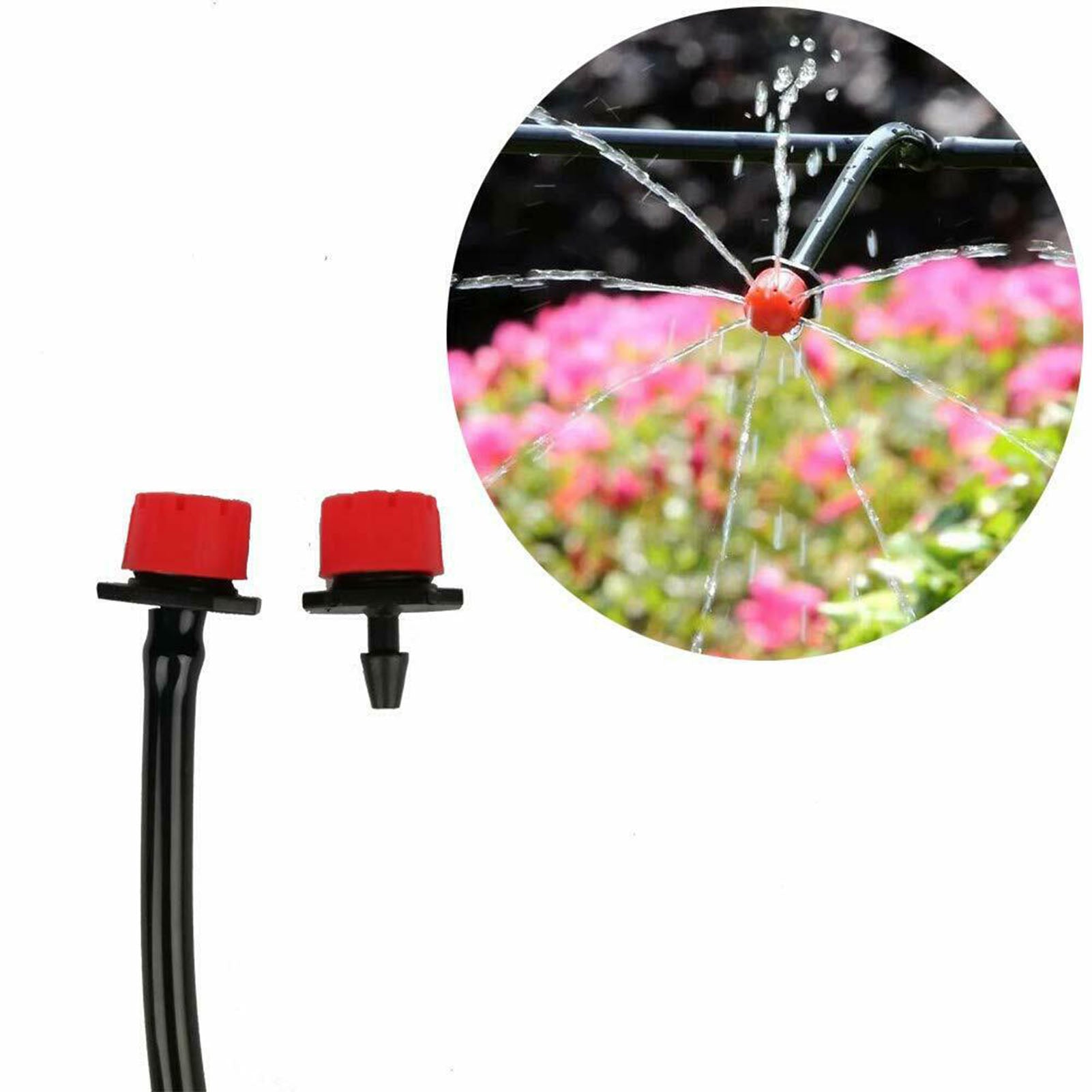 Tomfoto 82ft Drip Irrigation System Plant Timer Automatic Garden Watering Hose Spray Kit