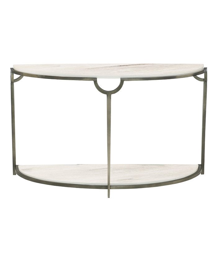 Bernhardt Morello Demilune Metal Console Table