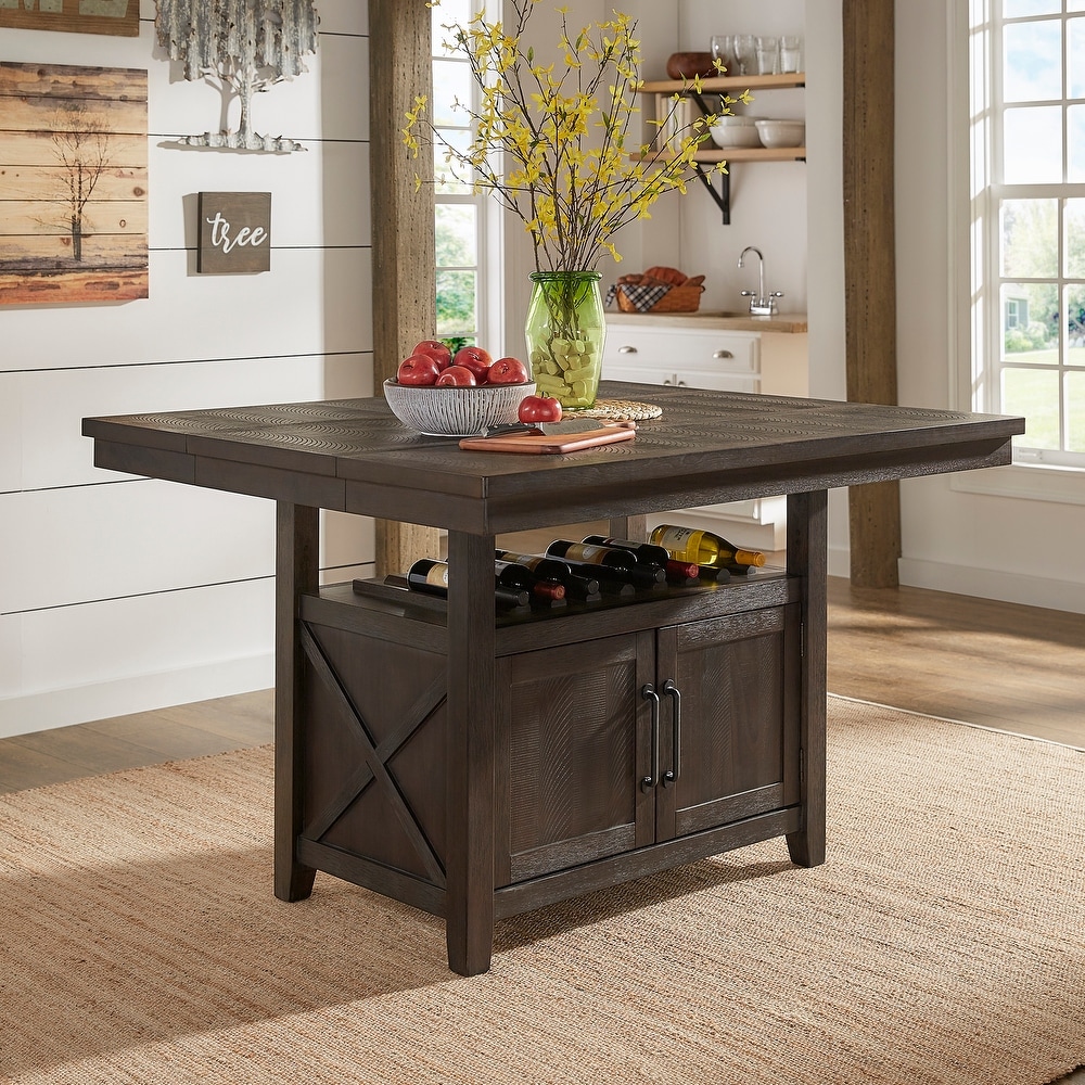 Colter Traditional Espresso Counter Height Dining Table by iNSPIRE Q Classic