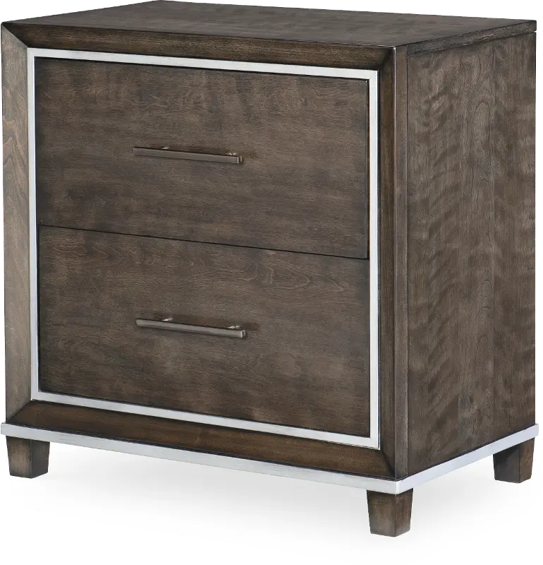 Counter Point Smoke Gray Nightstand