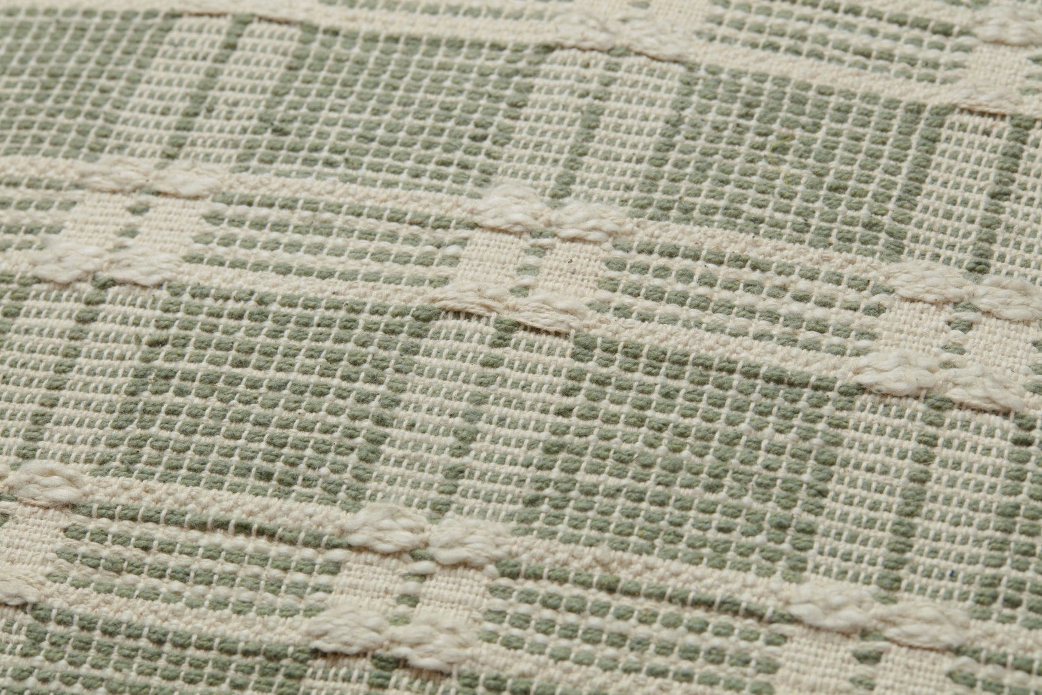 Hand Woven Green Pillow