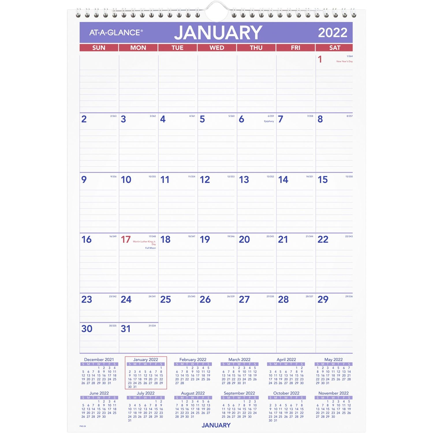 Monthly Wall Calendar by ACCO Brands Corporation AAGPM22822