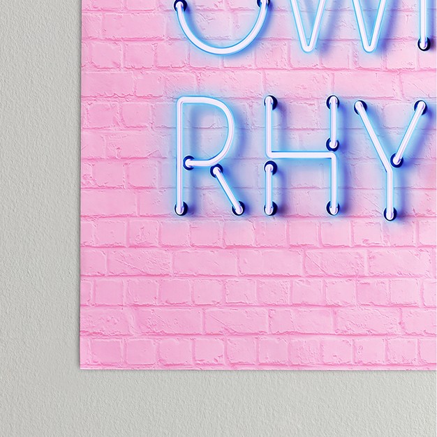 Showmemars Dance To Your Own Rhythm Blue Poster Society6