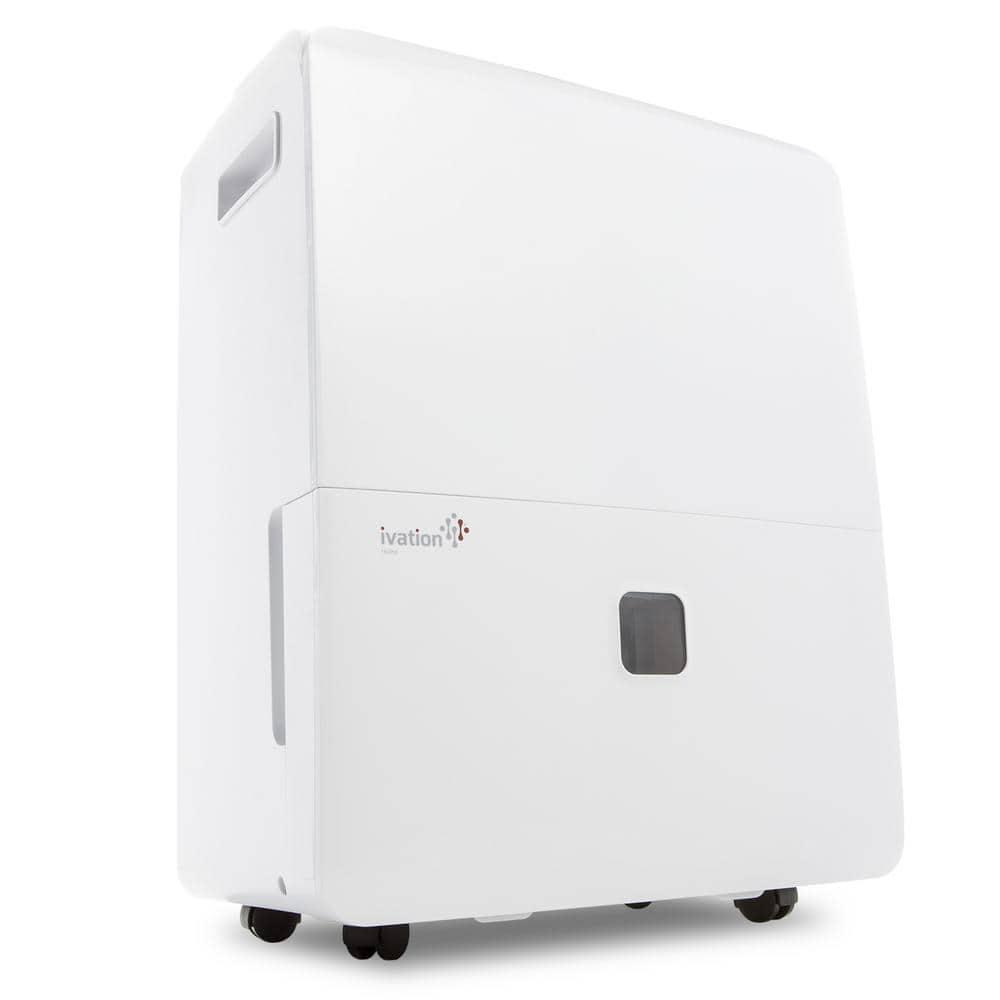 Ivation 60 Pint Dehumidifier with Pump Hose Connector Programmable Humidity