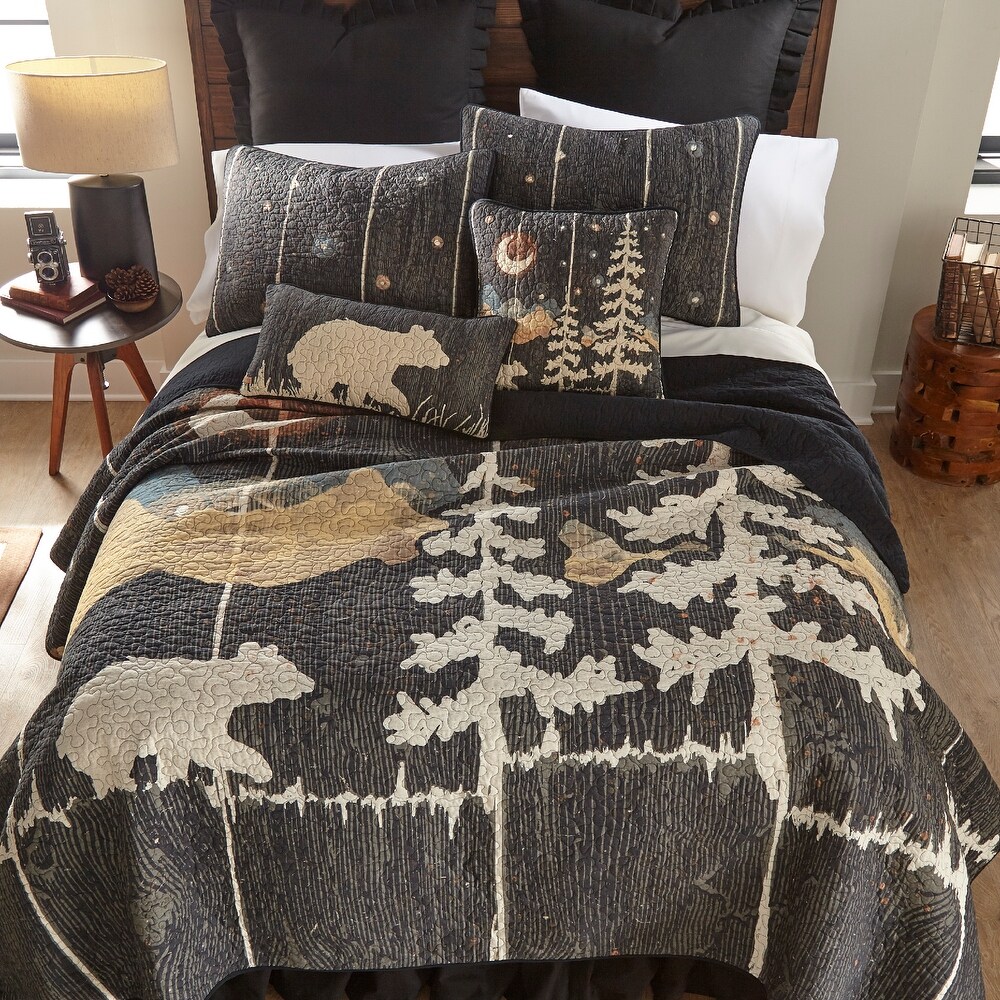 Donna Sharp Moonlit Bear Square Decorative Pillow