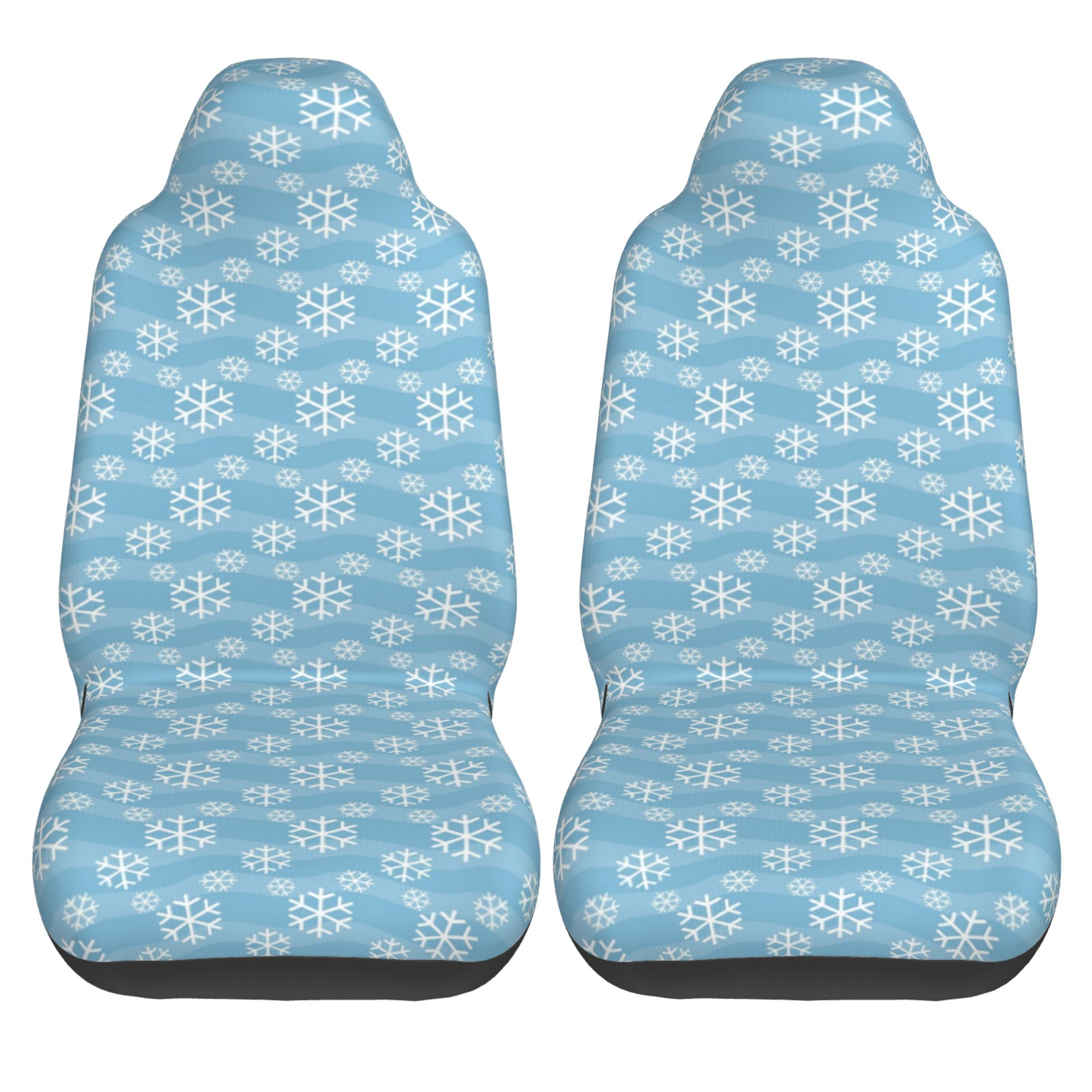 ZICANCN Car Seat Cover Snowflakes Winter Car Front Seat Covers Protectors ， Automotive Seat Covers for Cars Trucks Suv