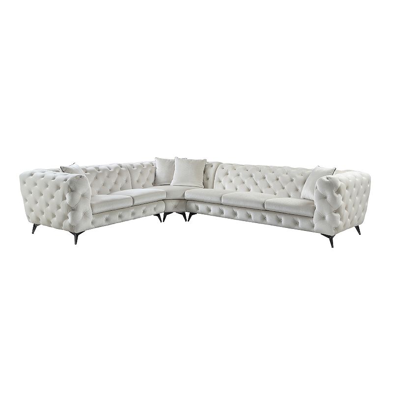 F.c Design Modern Sectional Sofa With 4 Pillows Included