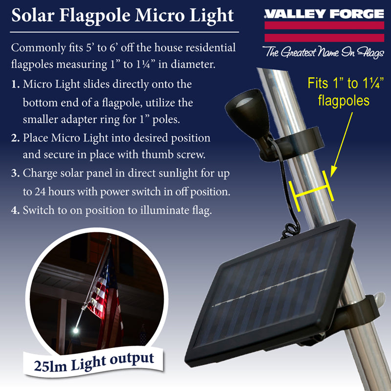 SOLAR FLAGPOLE LIGHT