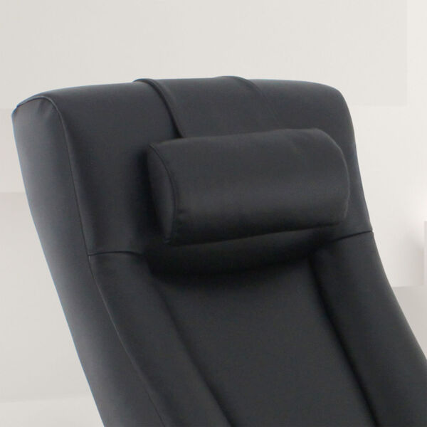 Selby Black Top Grain Leather Cervical Pillow