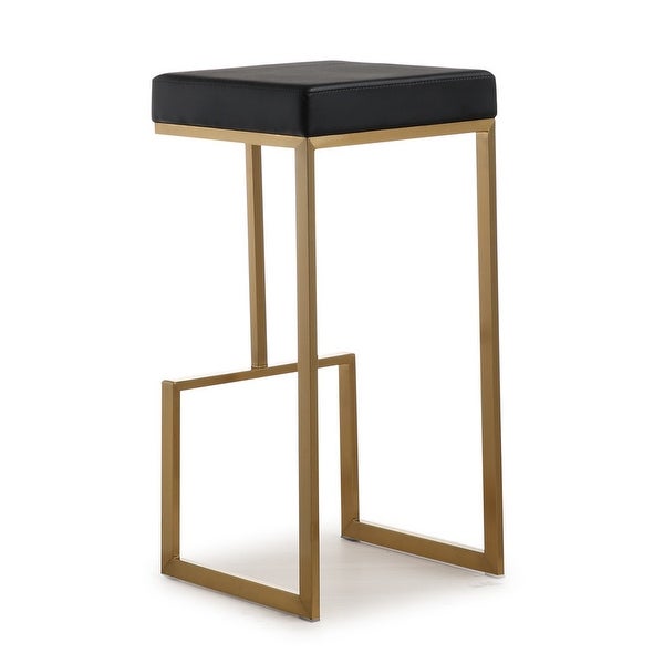 Ferra Black Gold Steel Barstool (Set of 2)