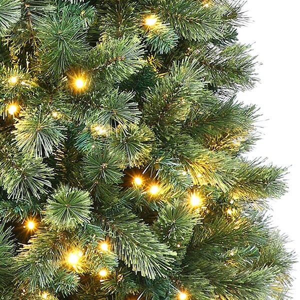 Puleo International 6 ft. PreLit Montana Pine Artificial Christmas Tree