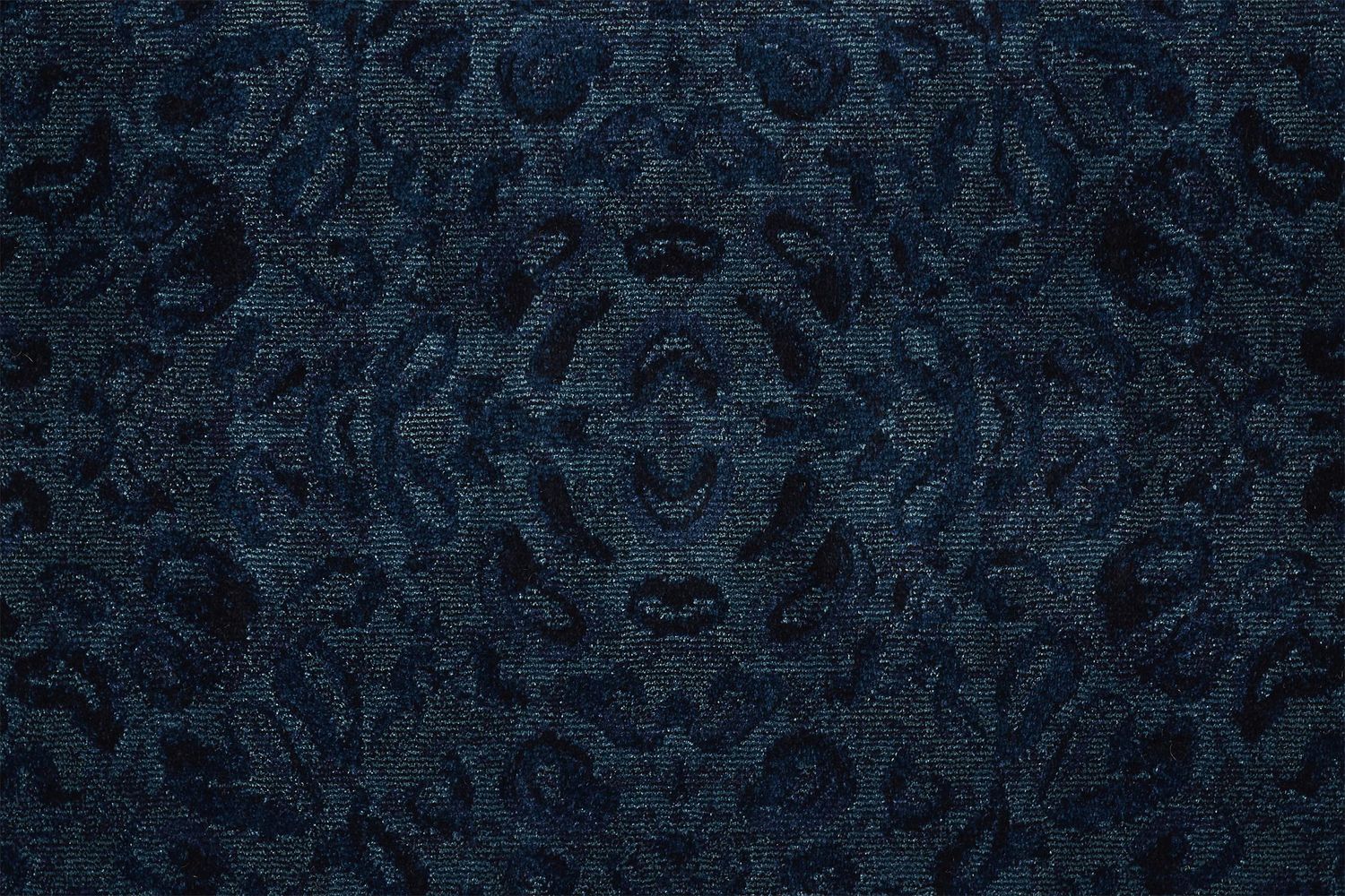 Meera Deep Teal and Ink Blue Rug by BD Fine