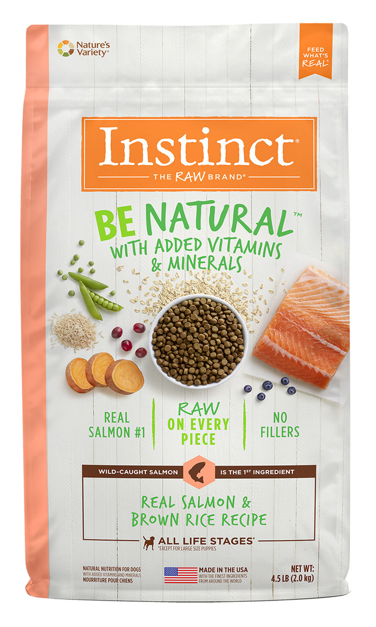 Nature's Variety Instinct Be Natural Salmon and Brown Rice Dry Dog Food