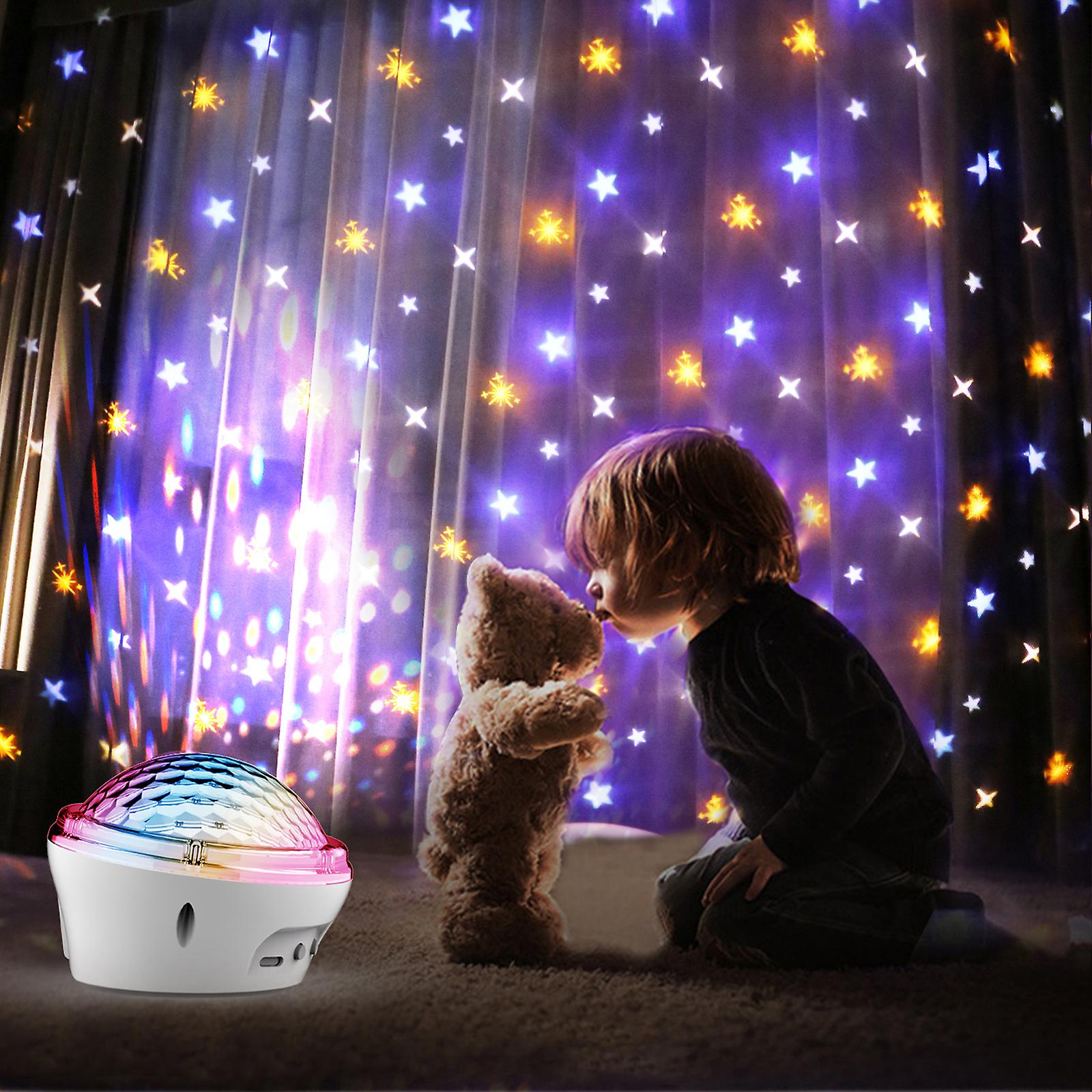 Usb Star Projection Lamp Mini Night Light For Children Bedroom Starry Projector Lights With Timer For Kids Toddlers Room Lights No.242283