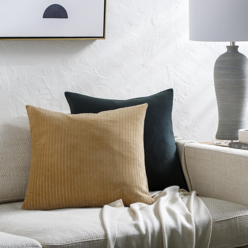 Tess Modern   Contemporary Solid Color Accent Pillow