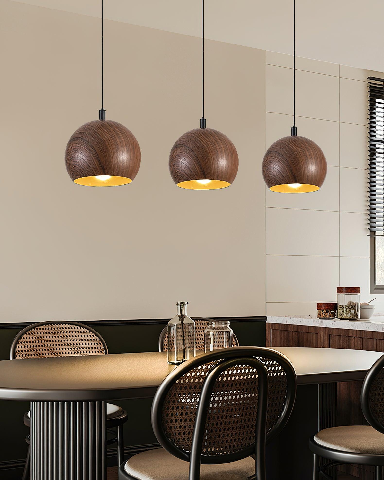 Wood Grain Pendant Lamp