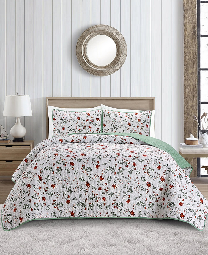 Videri Home Floral Botanical Quilt Set， Collection