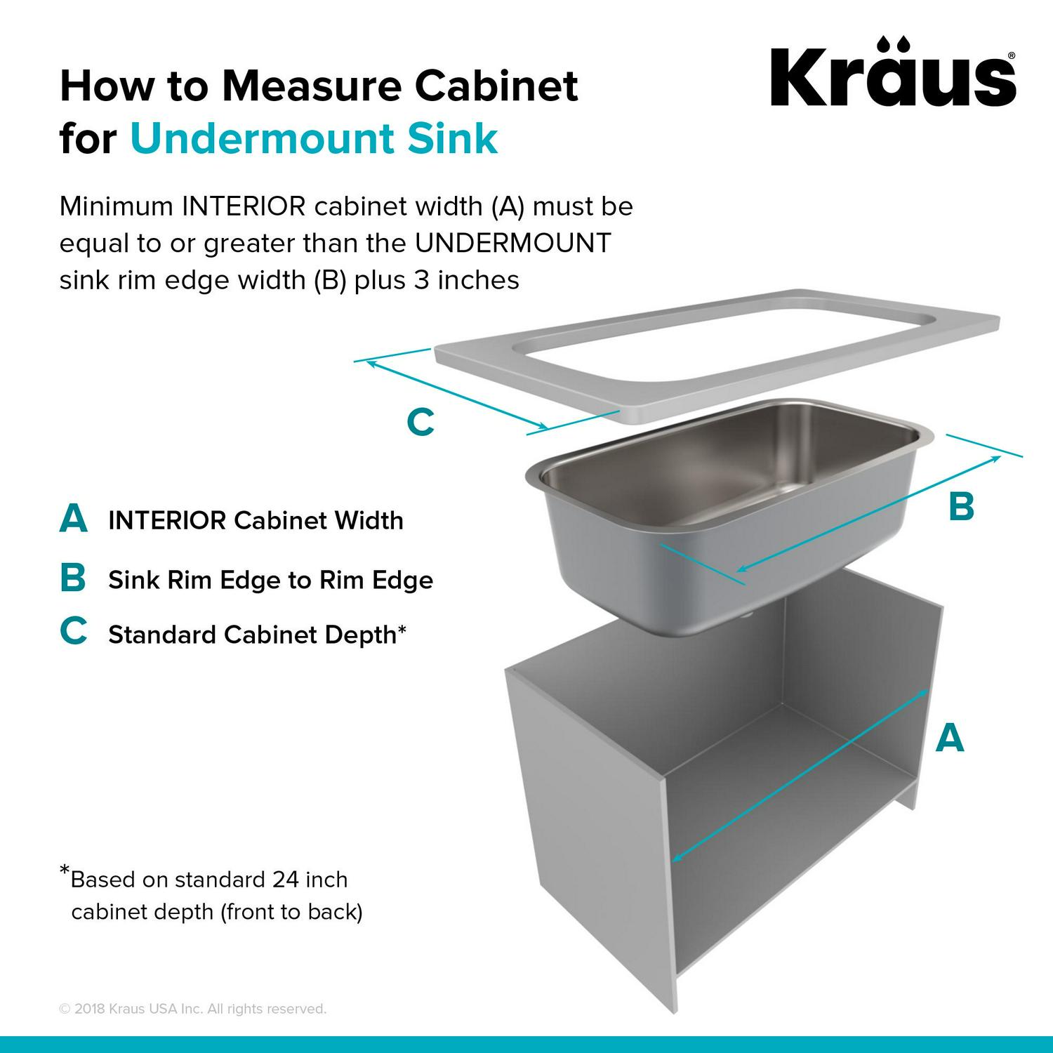 KRAUS Premier 15-inch 18 Gauge Undermount Single Bowl Stainless Steel Kitchen Bar Sink