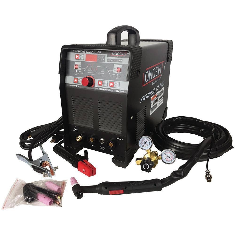 Longevity TIGWELD 210SX 200 Amp 110-Volt220-Volt ACDC TIGSTICK Welder 444624