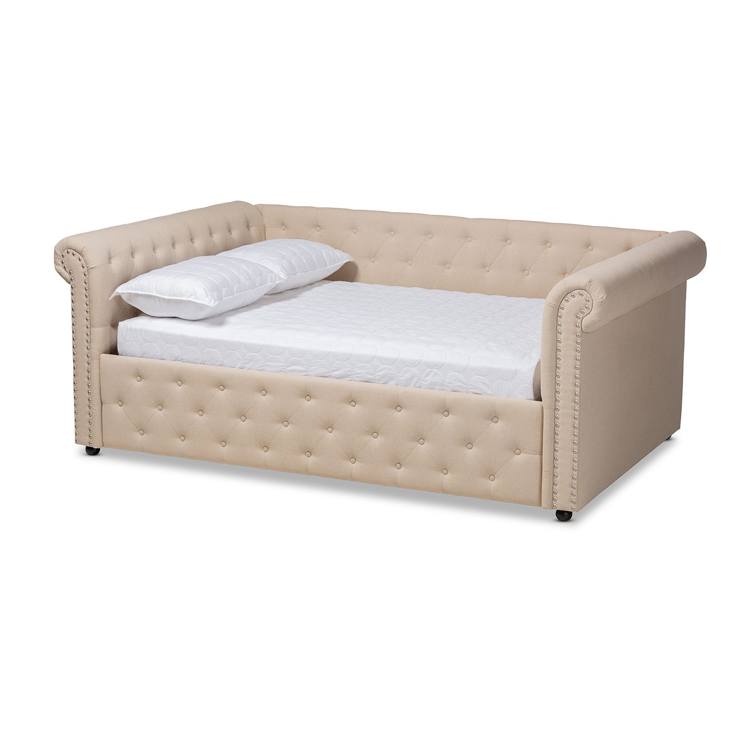 Baxton Studio Mabelle Light Grey Full Daybed