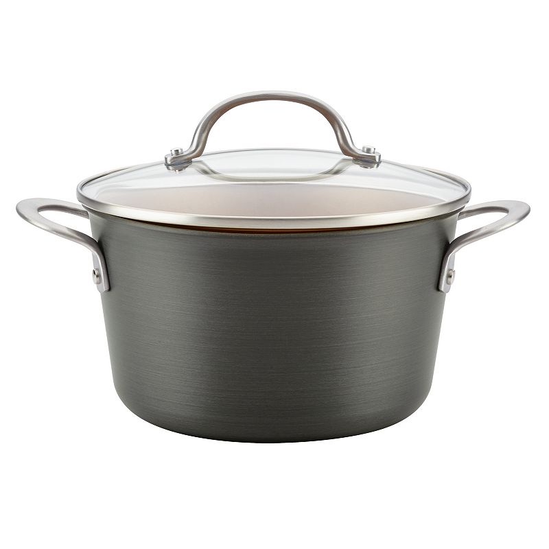 Ayesha Curry Home Collection 4.5-quart Hard-Anodized Aluminum Covered Saucepot