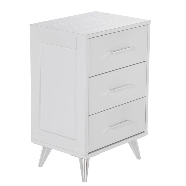 SEI Furniture Narva Mid-century Modern Storage Nightstand - - 25446841