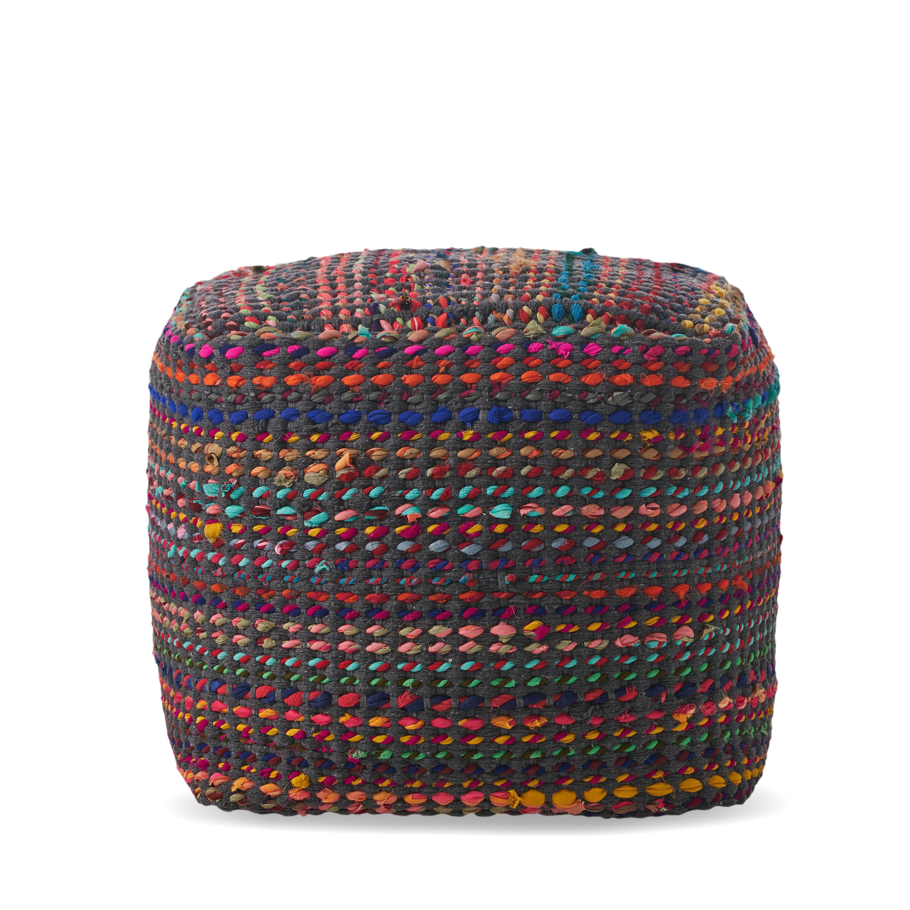 Naholo Handcrafted Boho Fabric Pouf