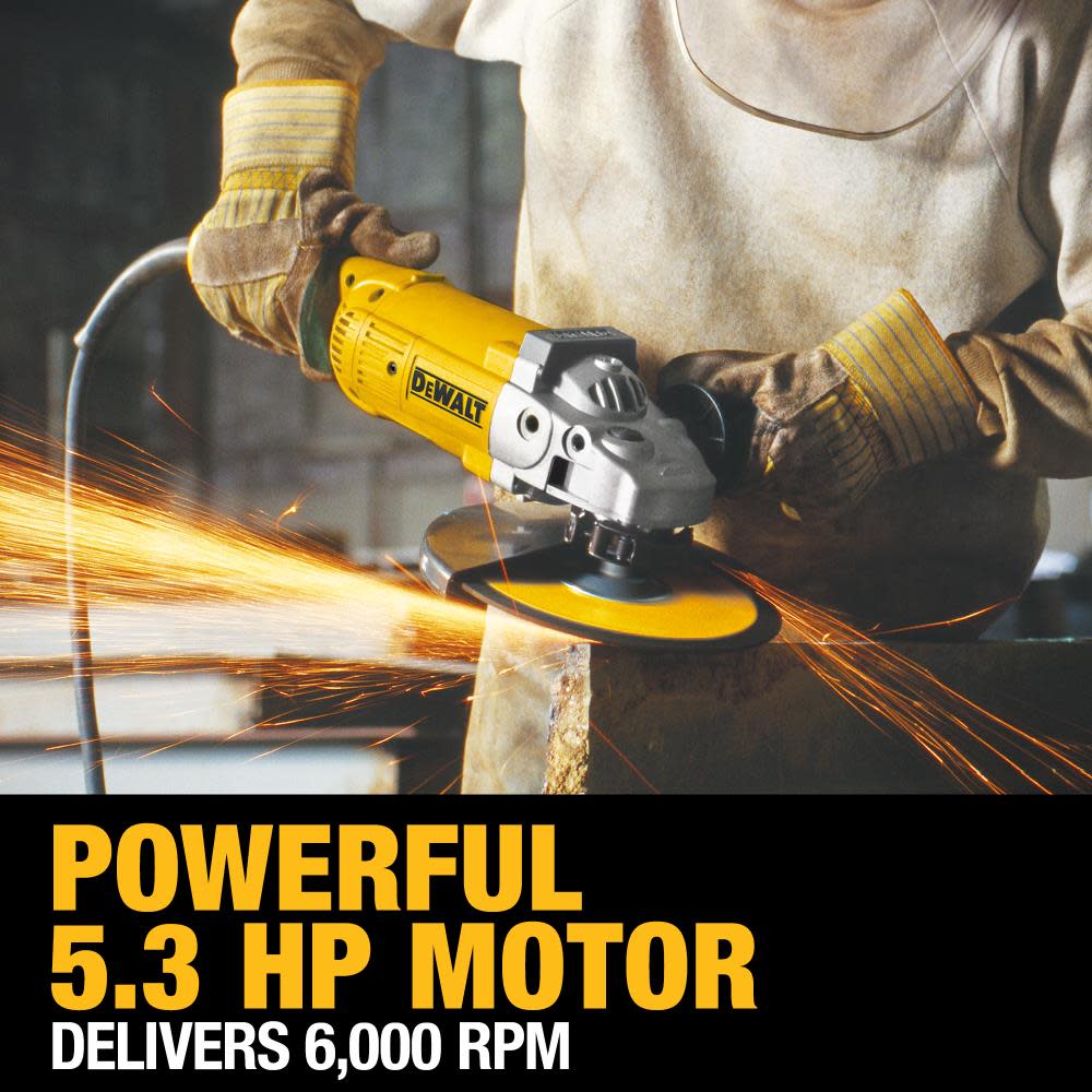 7-in and 9-in 5.3 HP Large Angle Grinder ;