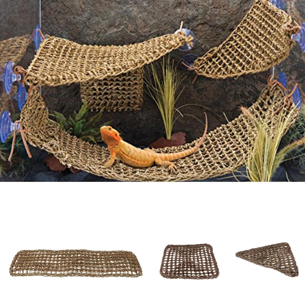 Reptile Hammock s Lounger Seagrass Mesh Corner Hammock #2 Triangle