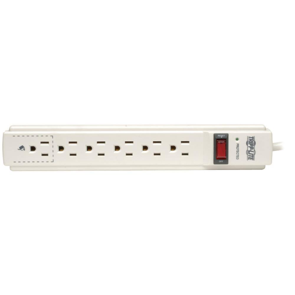 Tripp Lite Protect It 4 ft. Cord with 6-Outlet Strip Surge Protector TLP604TEL