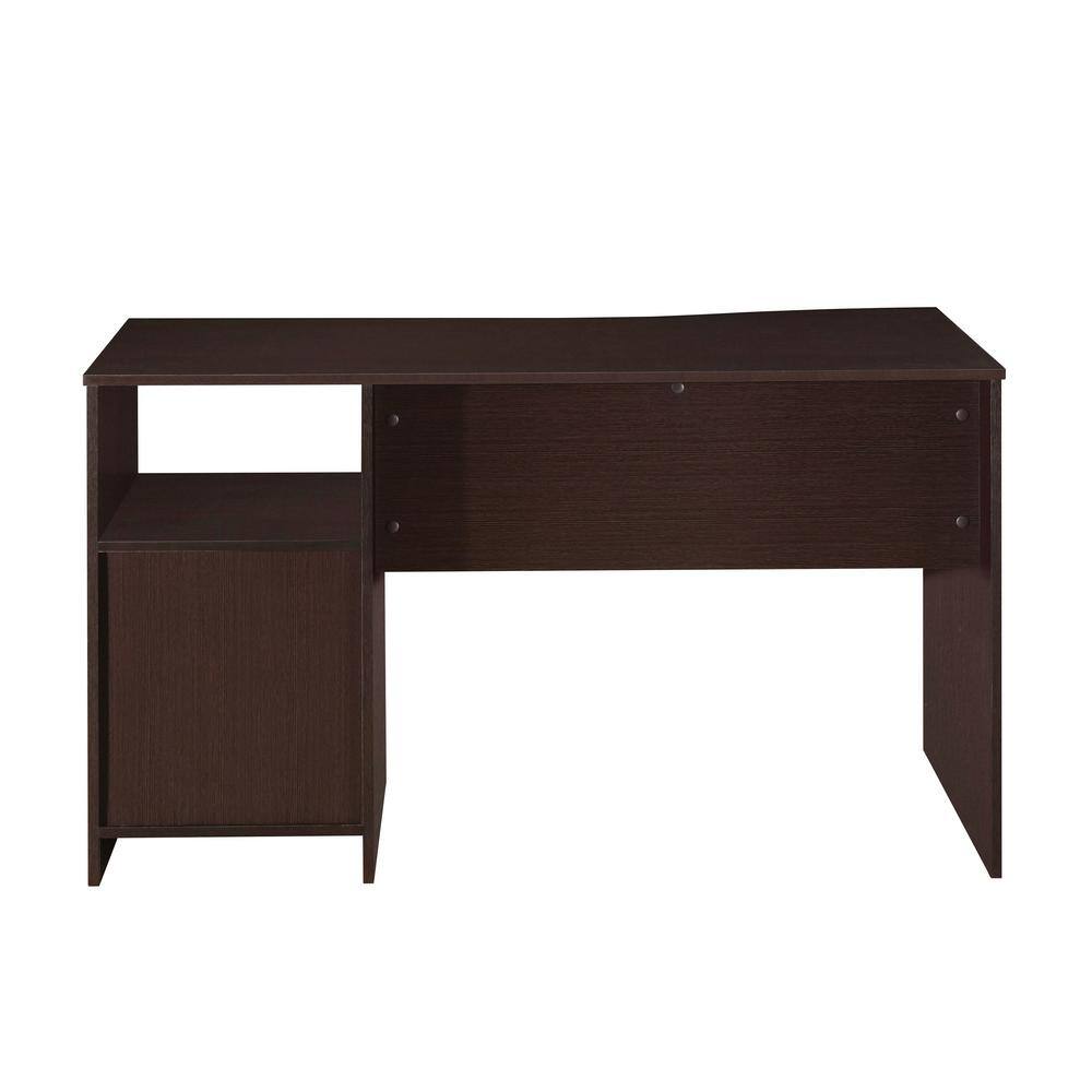 TECHNI MOBILI 51.25 in. Rectangular Wenge 3 Drawer Computer Desk with Built-In Storage RTA-8404-WN