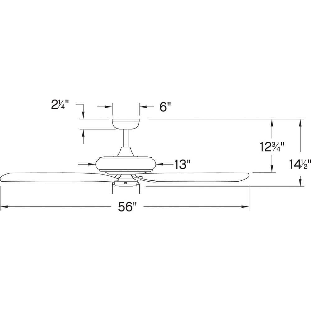 HINKLEY Grove 56 in Indoor Brushed Nickel Ceiling Fan Pull Chain