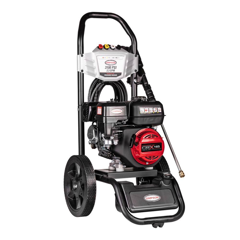 SIMPSON 3100 PSI at 2.3 GPM CRX 165 with OEM Technologies Axial Cam Pump Cold Water Premium Residential Gas Pressure Washer MS61222S