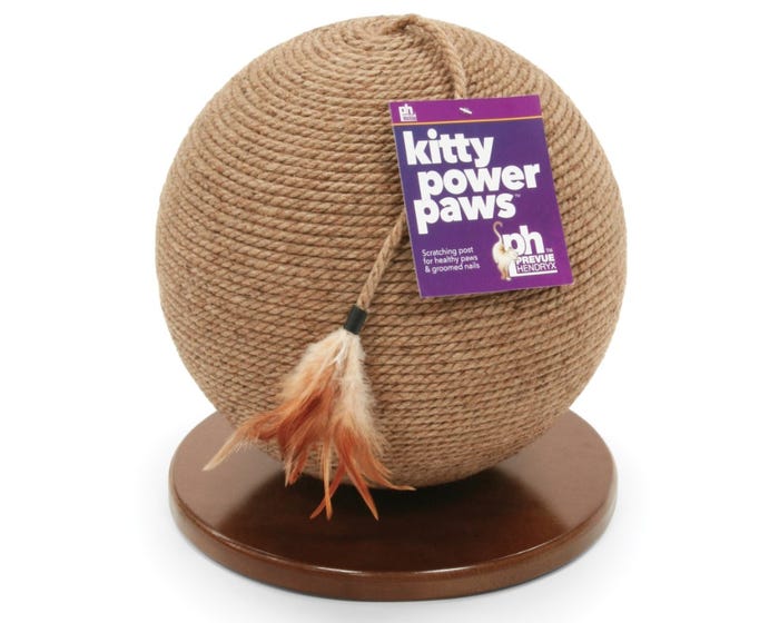 Prevue Pet Kitty Power Paws Scratching Sphere with Tassel Toy - 7130