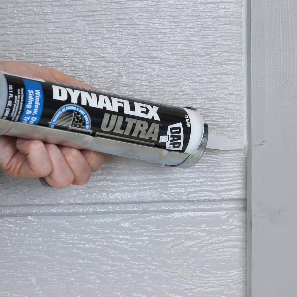 DAP Dynaflex Ultra 10.1 oz. Clear Advanced Exterior Window Door and Siding Sealant (2-Pack) 7079818212