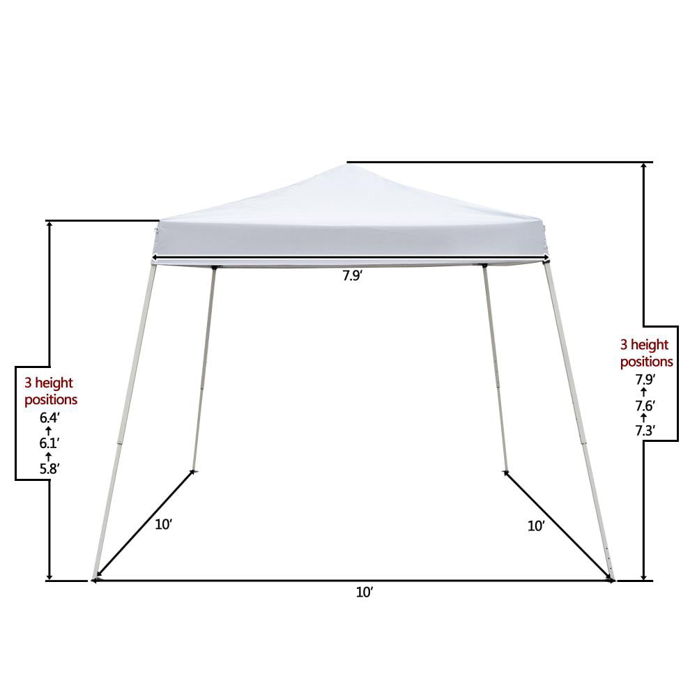 UBesGoo 10' x 10' Pop-Up Canopy Tent Waterproof Folding Tent with Carry Bag